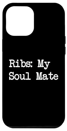 Hülle für iPhone 15 Plus Ribs My Soul Mate Funny Ribs BBQ Minimalistische Schreibweise von Sarcastic Ribs Barbeque Lover Men & Women Humor