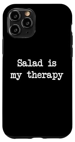 Hülle für iPhone 11 Pro Salat is my therapy Lustige Salate Minimalistische Schreibweise von Sarcastic Salad Lover Men & Women Humor