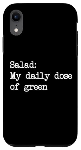 Hülle für iPhone XR Salat My daily dose of green Funny Salads Minimalist von Sarcastic Salad Lover Men & Women Humor