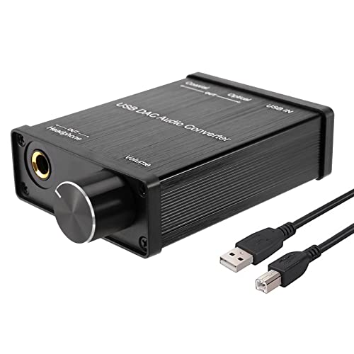 Sarngk USB zu Koaxial S/PDIF Optischer 3,5-Mm / 6,3-Mm KopfhöRer Konverter USB Digital Analog Audio Konverter für XP von Sarngk