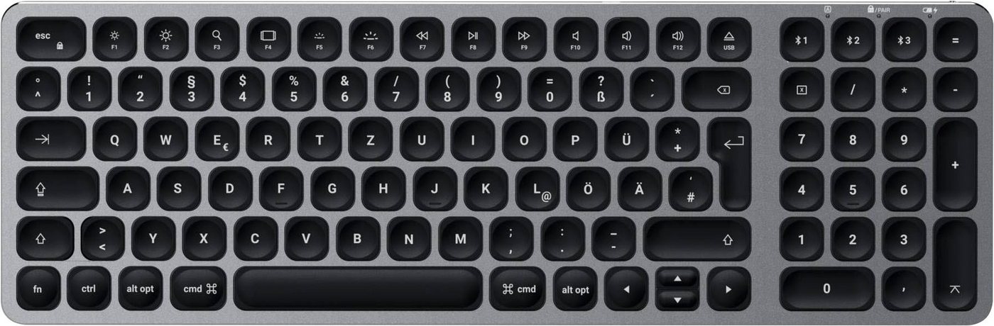 Satechi Aluminium BT Backlit Keyboard Slim German Tastatur von Satechi