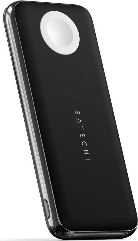 Satechi QUATRO 10000 mAh Kabelloses Aufladen Schwarz - Silber (ST-UC10WPBM) von Satechi