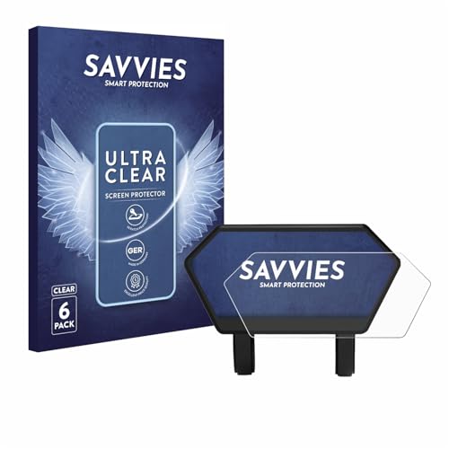 Savvies 6 Stück Schutzfolie für Fuana E-Bike-LCD-Display Displayschutz-Folie Ultra-Transparent von Savvies