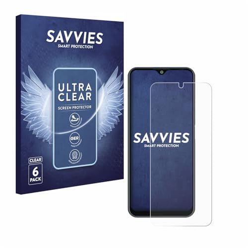 Savvies 6 Stück Schutzfolie für ZTE Blade V2020 Smart Displayschutz-Folie Ultra-Transparent von Savvies