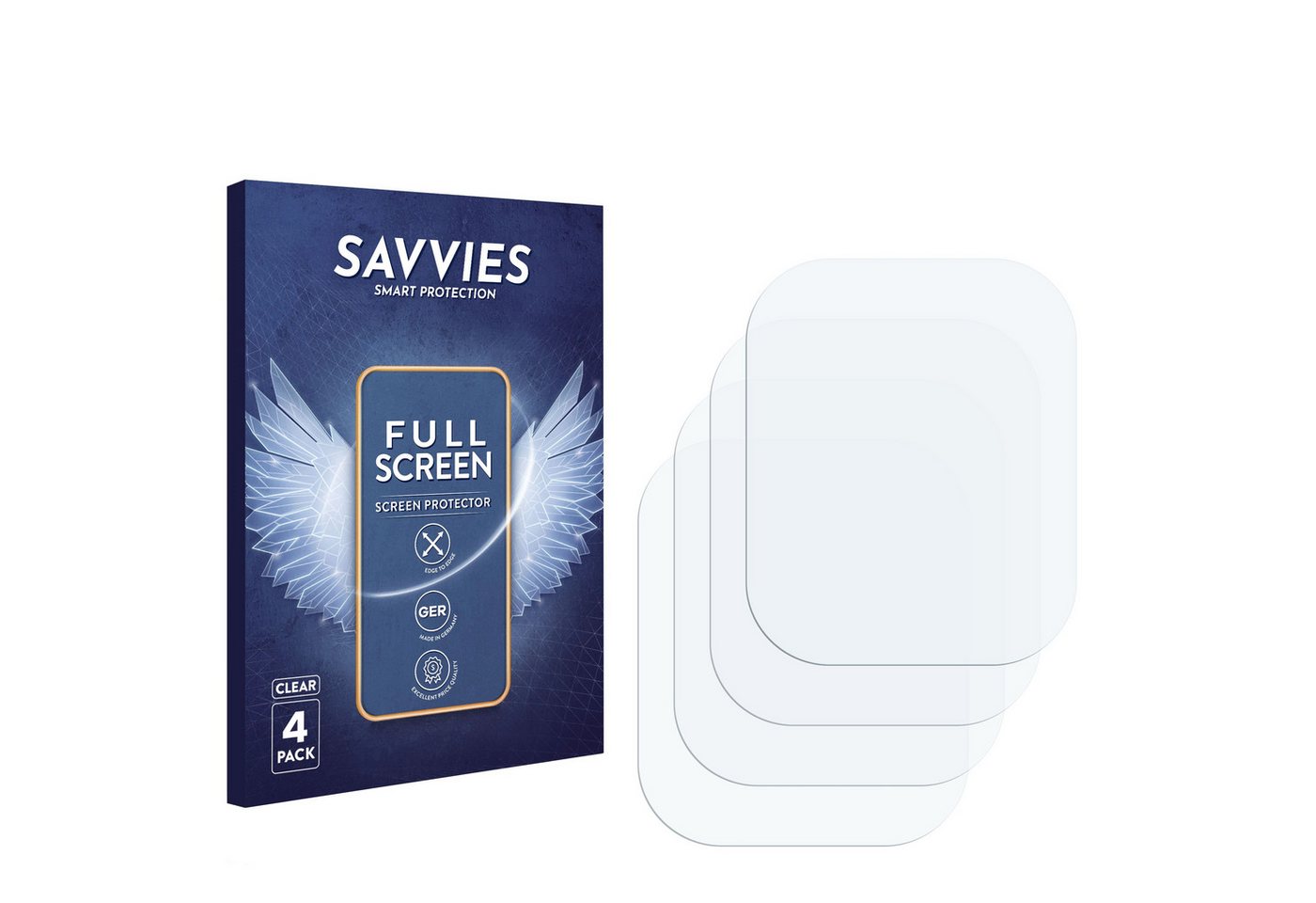 Savvies Displayschutzfolie Fullscreen Schutzfolie für Kumi KU7, 4 Stück, Displayschutz Folie Fullcover Klar Transparent von Savvies