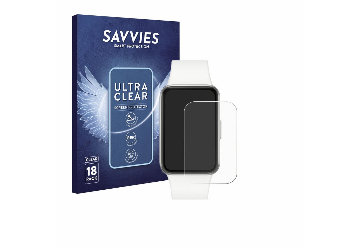 Savvies Displayschutzfolie Schutzfolie für Samsung Galaxy Fit3, 18 Stück, Displayschutz Schutz Folie Klar Transparent von Savvies