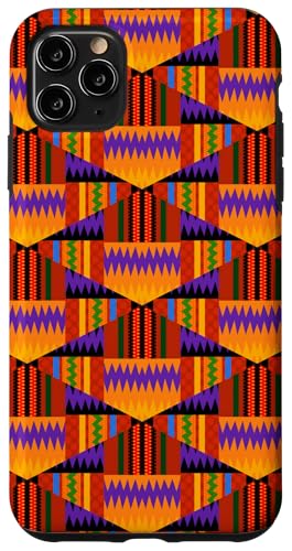 Hülle für iPhone 11 Pro Max Modernes Kente-Muster-Design von Saytoons