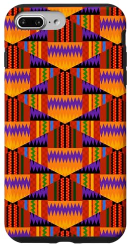 Hülle für iPhone 7 Plus/8 Plus Modernes Kente-Muster-Design von Saytoons