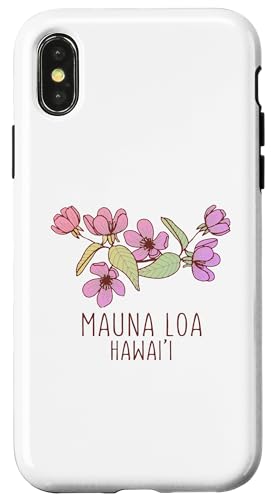 Hülle für iPhone X/XS Mauna Loa Hawaii Wildblumen | Mauna Loa Big Island HI von Scenic Hawaii Designs