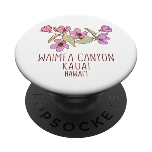 Waimea Canyon Hawaii Wildblumen | Waimea Canyon Kauai HI PopSockets mit austauschbarem PopGrip von Scenic Hawaii Designs