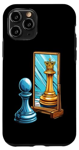 Hülle für iPhone 11 Pro Bauer Spiegel Königin Reflexion von Schach Spielen Schachmatt