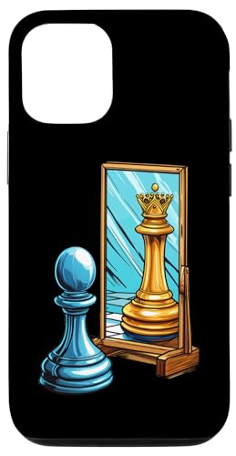 Hülle für iPhone 12/12 Pro Bauer Spiegel Königin Reflexion von Schach Spielen Schachmatt