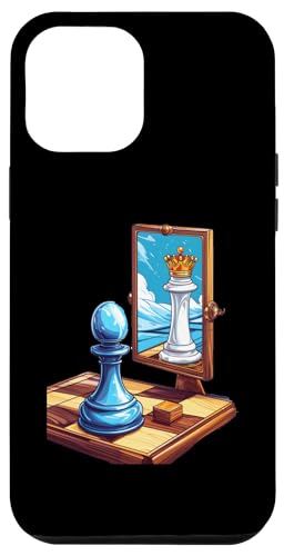 Hülle für iPhone 14 Pro Max Bauer Spiegel Königin Reflexion von Schach Spielen Schachmatt