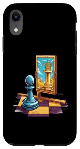 Hülle für iPhone XR Bauer Spiegel Königin Reflexion von Schach Spielen Schachmatt