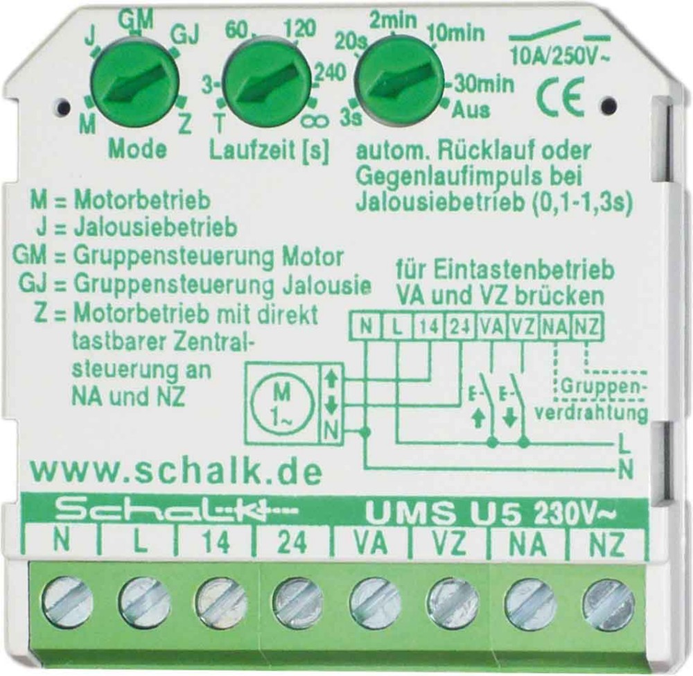 Schalk AUF/ZU-Steuerung UMS U5 (230V AC) UMSU59 von Schalk