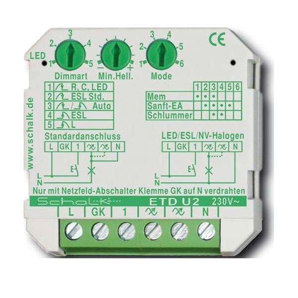 Schalk Universal-Tastdimmer UP ETD U2 ETDU29 Schalk Universal-Tastdimmer UP ETD U2 ETDU29 von Schalk