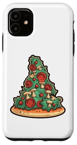 Hülle für iPhone 11 Lustiger Pizza Weihnachtsbaum - Fun von Scharfelanke Berlin