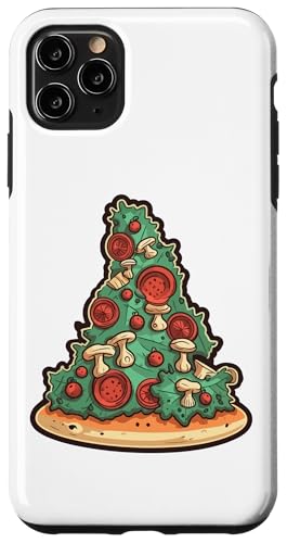 Hülle für iPhone 11 Pro Max Lustiger Pizza Weihnachtsbaum - Fun von Scharfelanke Berlin