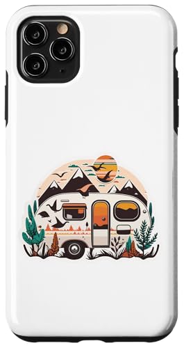 Hülle für iPhone 11 Pro Max Vintage-Vibes: Schönes Retro Camper Abenteuer von Scharfelanke Berlin