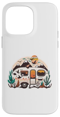 Hülle für iPhone 14 Pro Max Vintage-Vibes: Schönes Retro Camper Abenteuer von Scharfelanke Berlin