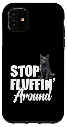 Hundebegeisterte Schipperke Fluffin um Schipperke Hülle für iPhone 11 von Schipperke Graphic Clothes For Dog Lovers