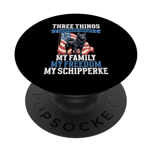 Schipperke Puppy Pet Lover Schipperke Dad Schipperke PopSockets Klebender PopGrip von Schipperke Graphic Clothes For Dog Lovers