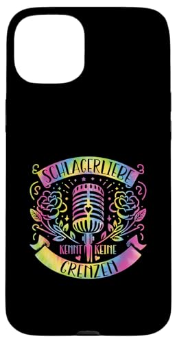 Hülle für iPhone 15 Plus Schlagerliebe Kennt Keine Grenzen Volksmusik Schlager von Schlager Liebhaber Volksfest Schlagerparty Design