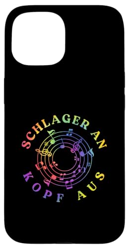 Hülle für iPhone 15 Schlager An Kopf Aus Schlageroutfit Schlagerparty von Schlager Musik Volksfest Schlagerfestival Design