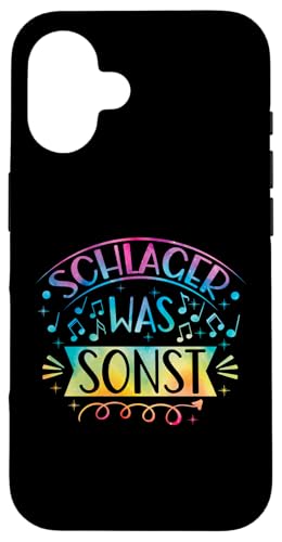 Schlager Was Sonst I Lover Schlagermusik Schlagerparty Hülle für iPhone 16 von Schlager Musik Volksfest Schlagerfestival Design