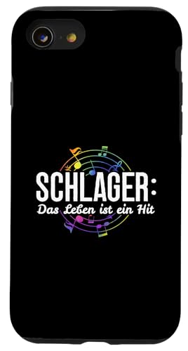 Hülle für iPhone SE (2020) / 7 / 8 Schlager Das Leben Ist Ein Hit Schlagermusik Partycrew von Schlagerparty Schlager Mottoparty Geschenkidee