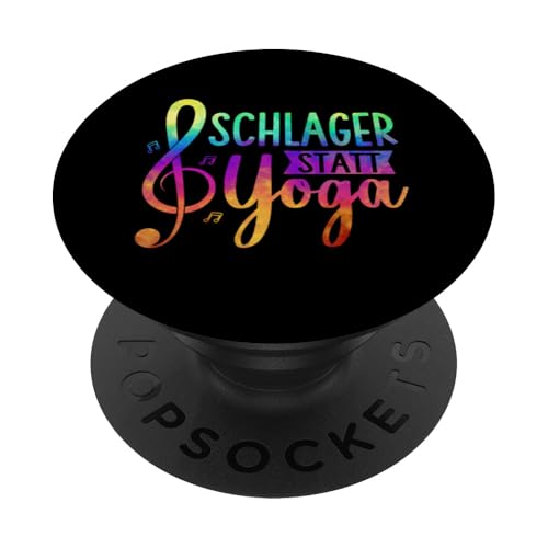 Schlager Statt Yoga Namaste Schlagerparty Schlagermusik PopSockets Klebender PopGrip von Schlagerparty Schlager Mottoparty Geschenkidee