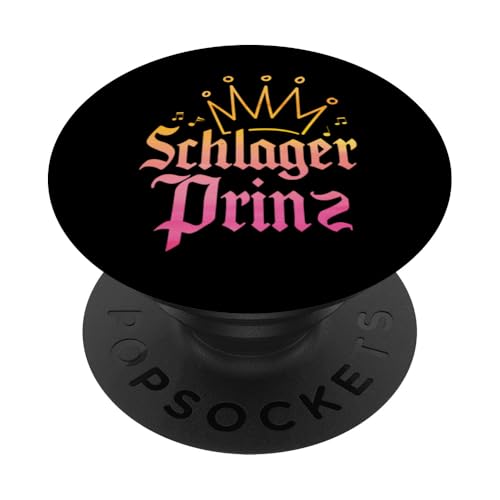 Schlagerprinz Schlageroutfit Partnerlook Schlagermusik PopSockets Klebender PopGrip von Schlagerparty Schlager Mottoparty Geschenkidee