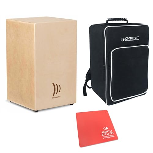 Schlagwerk CBA20S Cajon Bausatz Montageset + keepdrum Sitzpad rot von Schlagwerk