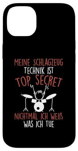 Hülle für iPhone 14 Plus Meine Schlagzeug Technik Ist Top Secret Schlagzeuger Musiker von Schlagzeug Spieler Drummer Geschenke