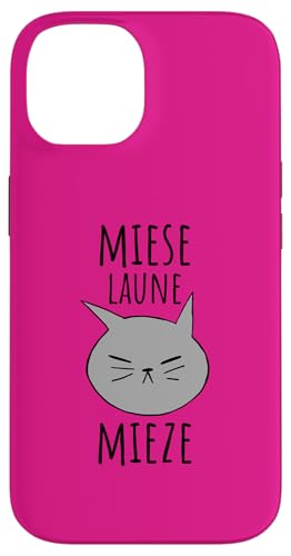 Hülle für iPhone 14 Miese Laune Mieze - Schlecht gelaunte Katze Schlechte Laune von Schlechte Laune Geschenke für Gute Laune mit Katze