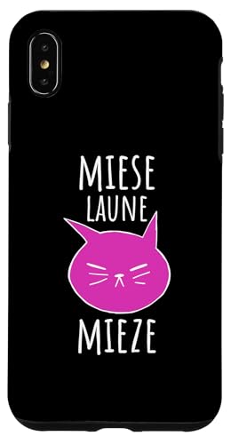 Hülle für iPhone XS Max Miese Laune Mieze Schlecht gelaunte Katze - Schlechte Laune von Schlechte Laune Geschenke für Gute Laune mit Katze