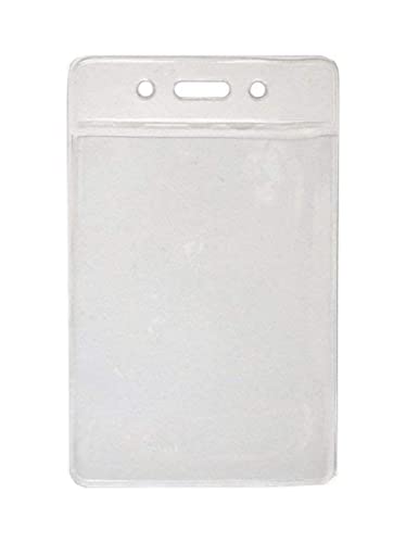 50 Stück Ausweishüllen transparent weich PVC im Hochformat für Einschübe bis ca. Format 90x62mm hochwertige Ausführung Schutzhülle transparent Einschub Hülle Case für Werksausweis Badge Kartenhalter von Schmalz®