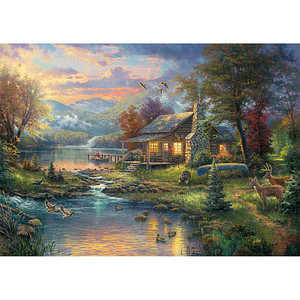 Schmidt Thomas Kinkade Im Naturparadies Puzzle, 1000 Teile von Schmidt