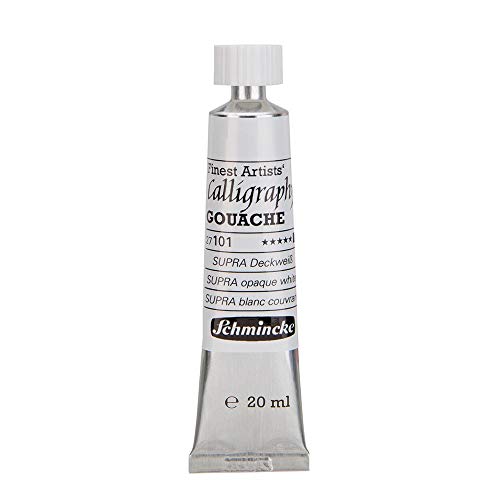 Chartpak 27101007 Kalligraphie Supra blickdicht weiß 20 ml Paint von Schmincke