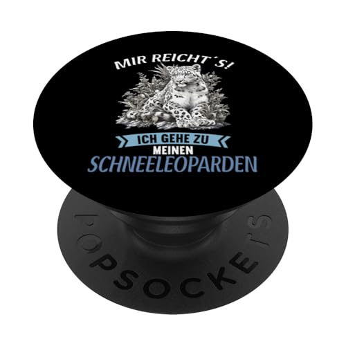 Snow Leopard Schneeleoparden Schneeleopard PopSockets Klebender PopGrip von Schneeleoparden Schneeleopard Geschenk Shop