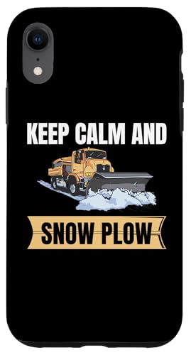 Hülle für iPhone XR Keep Calm And Schneepflug Schneearbeiter von Schneepflug Schneearbeiter LKW Winter Design