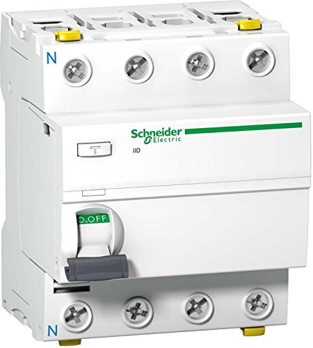 Schneider Electric A9Z24425 Fehlerstrom-Schutzschalter iID, 4P, 25A, 300mA, Typ A von Schneider Electric