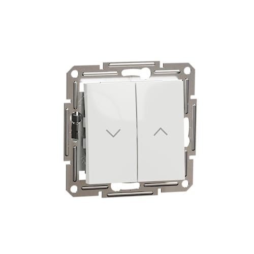 Schneider Electric Asfora EPH1370121D Rolladentaster 10 A-250 V Unterputz,Jalousietaster,Steckklemmen, Weiß von Schneider Electric