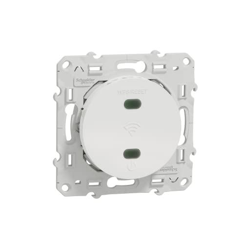 Schneider Electric - Odace S520465 WLAN-Repeater – 300 Mb/s 2,4 GHz – 2 Mod – Schraubklemmenblock, Weiß von Schneider Electric