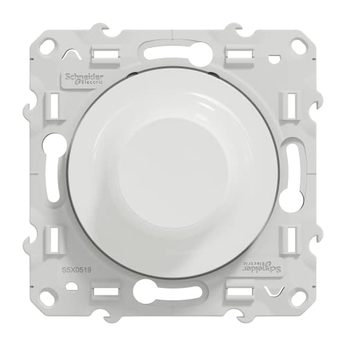 Schneider Electric - Odace – Universal-Dimmer mit 2 oder 3 Drähten, 3 W, 100 W (LED), Weiß – S520519 von Schneider Electric