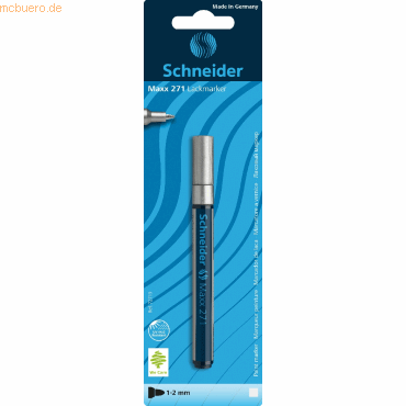 10 x Schneider Lackmarker Maxx 271 1-2 mm silber Blisterkarte von Schneider