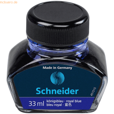 Schneider Füllertinte 33ml königsblau von Schneider