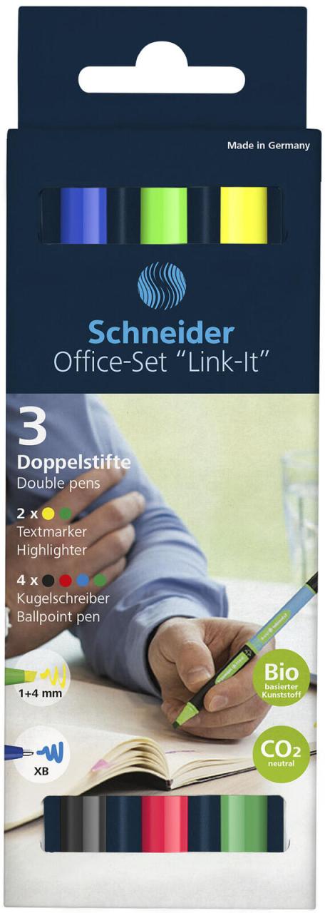 Schneider Link-It Office Set sortier 6St 6 St. 4 Link-It Slider: schwarz, rot... von Schneider