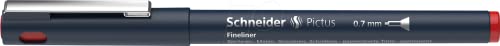 Schneider Pictus Fineliner Stift, 0,7 mm Linienbreite, Rot von Schneider