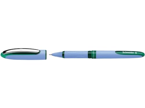 Schneider Schreibgeräte Tintenroller One Hybrid N 05, Hybrid-Needlespitze, 0,5 mm, grün (183504) von Schneider